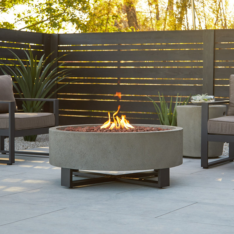 Real Flame Idledale 16.25'' H x 40'' W Concrete Propane Outdoor Fire
